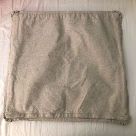 Set of 2 Asian toile linen pillow covers 22" x 22" barkcloth texture chinoiserie - Picture 7 of 9